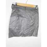 LF Seek The Label Grey Faux Leather Asymmetrical Skirt Women's Size Small S NWT Photo 6