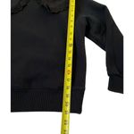 Hippie Rose  Black Fleece Sweater Size S NWT (38-3) Photo 4