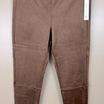 Tribal Flatten It Slimming Toffee Brown Faux Suede Leggings Stretch Pants XL Photo 0