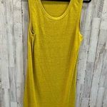 Aerie Linen Blend Mustard Yellow Sheath Dress Cover Up Photo 0