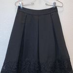 EXPRESS  black lace pleated midi a-line skirt Photo 1