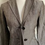 United Colors Of Benetton Benetton • Taupe Tan Grey Button Front Blazer Photo 9
