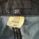 Bebe women's size 27 dark denim skinny jeans with embellished legs Photo 4