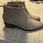 Very Volatile  suede booties sz 8 heel 1 1/2 in
Zip up back basket weeve Photo 1