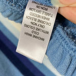 PacSun  PS/LA Blue Horizontal Striped Cropped Sporty Pullover Sweatshirt Photo 4