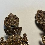 Vintage Signed Tara Rhinestone Dangle Clip On Earrings Missing Rhinestones Photo 11