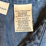 White Stag VTG Christmas Holiday Denim Button Down Shirt Ornaments Novelty SZ 22 Photo 5