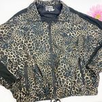 Pam & Gela X Revolve Leopard Animal Print Full Zip Windbreaker Jacket Photo 5