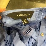 Karen Millen Women’s Blue Lace Ruffle Women's Top Photo 2