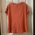 Time & Tru  Orange Ribbed Knit Short Sleeve Tee Photo 7