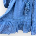 margaret o'leary  Blue Ruffled Wrap Sundress Photo 7