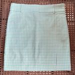 Forever 21 Mint Green, White Checkered Print Mini Skirt Photo 3