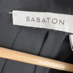 Babaton  Aritzia 100% Silk Black Dress XS Long Sleeve Drawstring Waist Photo 4