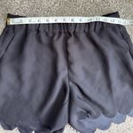 Madewell  black dress shorts with scalloped edge size small Photo 2