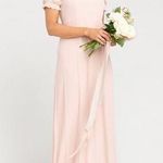 Show Me Your Mumu NWT  Brittany Maxi Dress Dusty Blush Crisp Size Large Photo 0