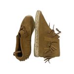 Saint Laurent YSL, , Suede Fringe Trim Accent Loafers Espadrilles, Like New Photo 2