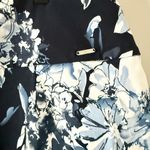 S.C.& Co Athletic Tummy Control Skort in Navy Blue White Floral Photo 5