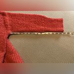 Time And Tru Time and True pullover women's sweater cotton blend casual vneck in orange Photo 1