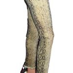 ZARA  Beige Faux Snake Skin Jeans 6 Photo 5