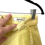 AURETA Denim Belted Mini Skirt‎ Neon Yellow Sz 26 Photo 2