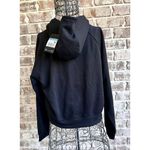 Nike NWT 2017 Oversized Hoodie Women's Medium Black Swoosh Just do It Fl… Photo 9