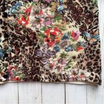 Alberto Makali  Leopard Floral Mixed Print Luxe Cardigan Medium Photo 5