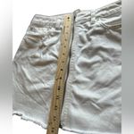 Free People  Women's White Denim‎ Mini Skirt Size 26 Casual Pockets Photo 5
