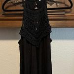 Elegant Black Halter Dress Size L Photo 0