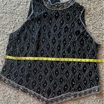Marina Bresler Black Silver Beaded Top 2X Cocktail Formal Hollywood Part… Photo 9