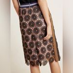 Current Air  Anthropologie Loire Lace scalloped Hem Side Stripe Pencil Skirt XS Photo 2