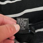 City Silk Black & White Stripe Sleeveless Crewneck Silk Blend Sweater Size XL Photo 5