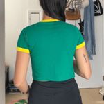 Green and yellow Brazil crop top by salada de cores Size XS Photo 2