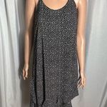 AQUA  Women’s Dress Size M Polka Dots Black and White Mini Ruffle Asymmetrical Photo 0