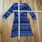 Monsoon  EUC Women's Black Multicolor Aztec Floral Dress Size 6 Photo 3