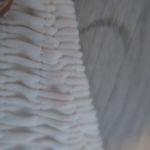 Victoria's Secret swimsuit bra top strappy tie front scrunched in off white size large. Photo 4