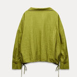 ZARA ZW COLLECTION WRINKLED SATIN EFFECT 2 pieces set BLOUSE&pants M/L Photo 5