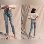 AGOLDE  denim Riley high rise straight crop in zephyr size 25  style a056d-811 Photo 1