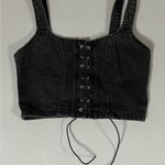 Black Dark Denim Lace Photo 0