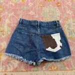 PacSun  Cow Print Pocket Vintage High Waisted Denim Shorts  Photo 2