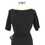 Modcloth Black Belted Sheath Dress Short Sleeve Size Large Photo 1