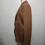 Susan Graver Camel Ponte Knit Blazer Size 12 Preppy Classic Tailored Old Money Photo 2