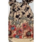 Denim 24 7 Tunic Top Shirt Blouse 20W 20 Floral Roll Tab Pintuck Boho Western Red Photo 7