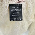 POL  Women's Ivory Textured Loose Knit High Low Hem Pullover Sweater‎ Size Medium Photo 8