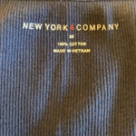 NY & Co Cotton Blue‎ Tank with gold detail Blue Size XS Photo 7