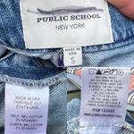 Public School Womens Skort Denim Mini Pencil Distressed Pockets Zip Size Small Blue Photo 8