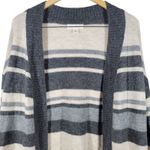 Treasure & Bond  Striped Open‎ Front Long Cardigan Sweater XS Beige Grey Black Photo 2