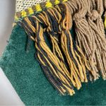 Vintage Vest Suede‎ Woven Green Leather Women Size Large Southwestern Fringe Photo 11