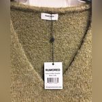 NWT Rumored Wool Blend Green V Photo 1