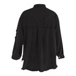 T&C Apparel Black Distressed Denim Jacket Frayed Button Women Size Medium NWOT Photo 1