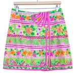 Lilly Pulitzer  Vintage Kendall Mini Wrap Skirt Size 6 Tropical Preppy Southern Photo 0